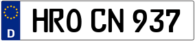 Trailer License Plate